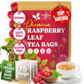 Raspberry Leaf Tea Bags, 100% Natural & Pure from Raspberry Leaves. Loose Leaf Raspberry Herbal Tea, Made with Natural Material Tea Bags, Raspberry Leaf Tea. No Sugar, No Caffeine, No Gluten, Vegan.