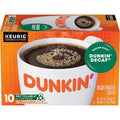 Dunkin Decaf Medium Roast Coffee, 10 Keurig K-Cup Pods