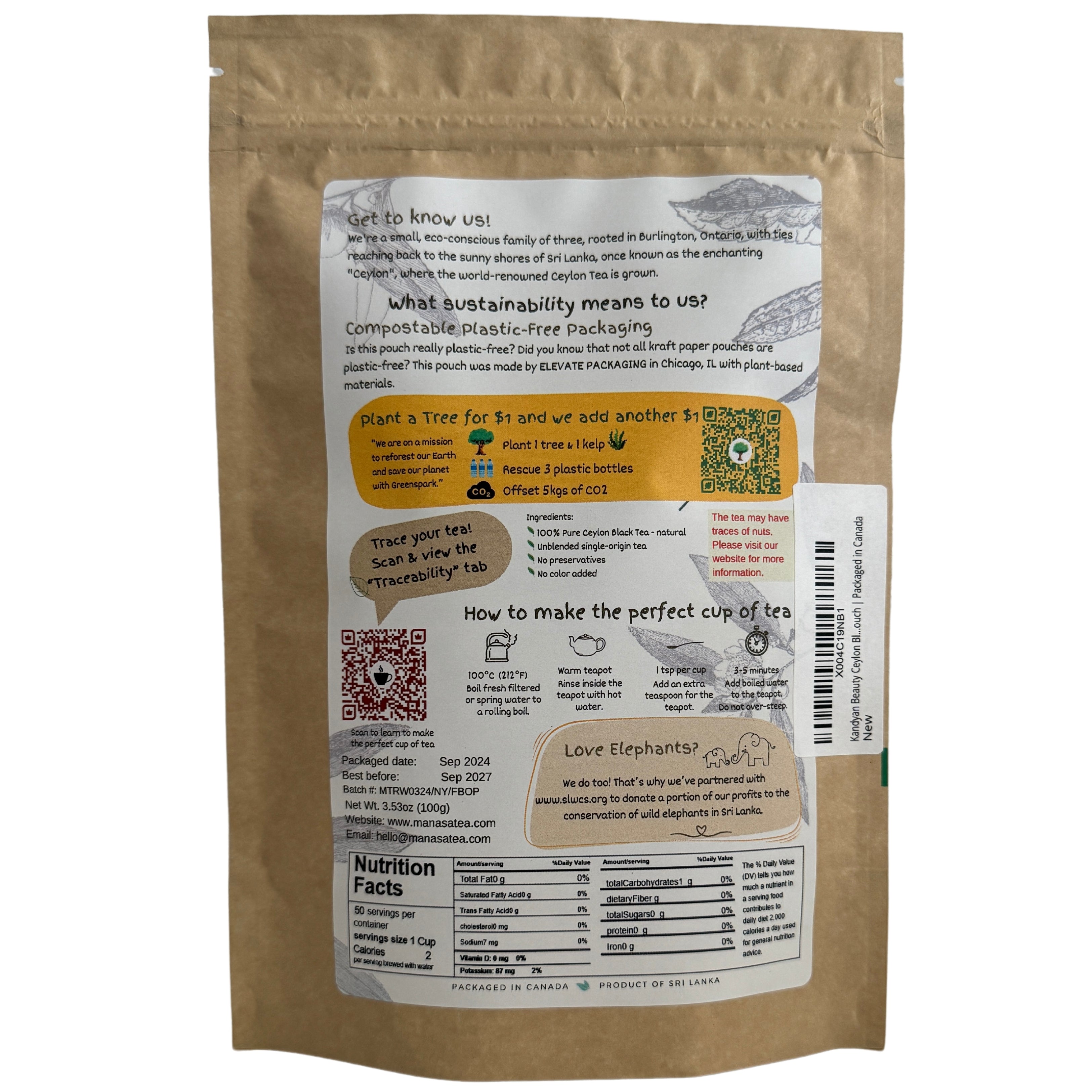 The Kandyan Beauty | Nayapane FBOP Loose Leaf Black Tea