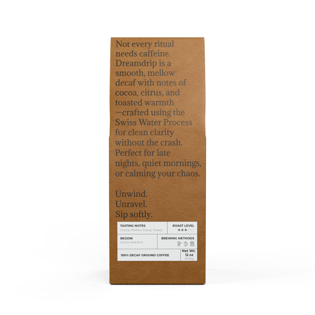 🌙 Dreamdrip – Decaf Medium Roast Coffee (12oz)