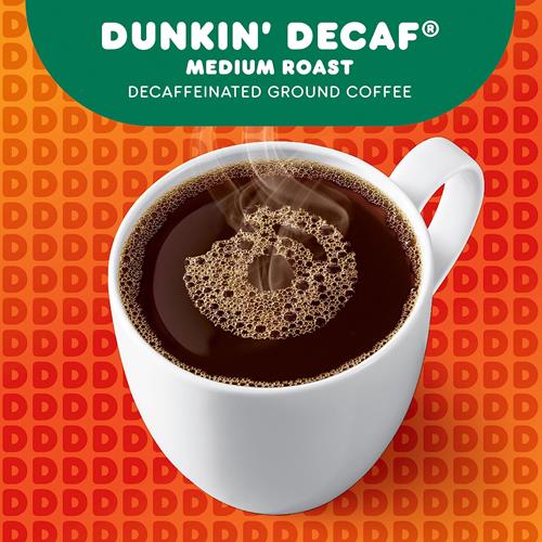 Dunkin Decaf Medium Roast Coffee, 10 Keurig K-Cup Pods