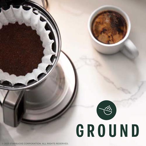 Starbucks Ground Coffee, Medium Roast Coffee, Decaf House Blend, 100% Arabica, 1 Bag (12 Oz)