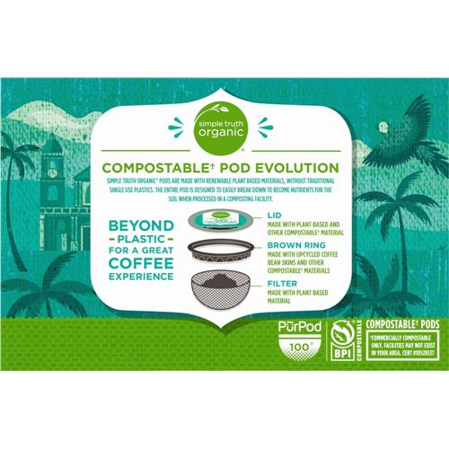 Simple Truth Organic 100% Colombian Medium Roast Coffee Pods 12 ct