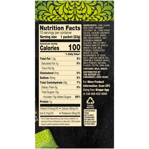 Private Selection Matcha Green Tea Latte Mix 10 ct