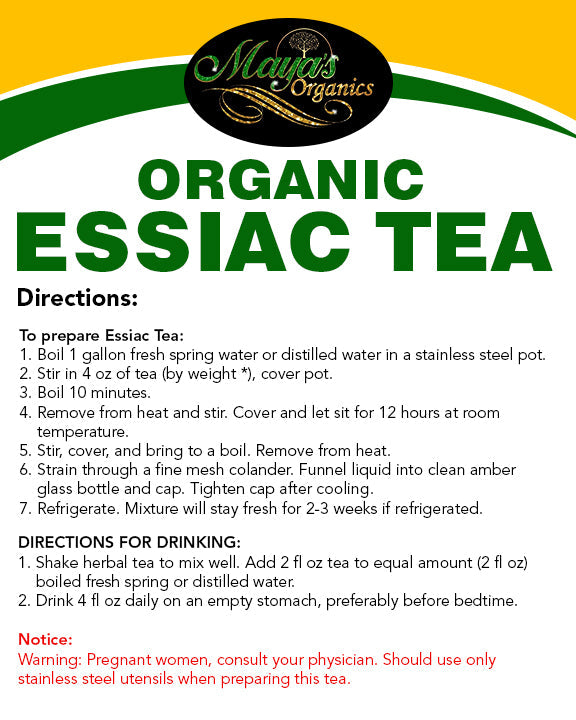 Essiac Tea – Herbal Detox & Immune Support Cleanse | Natural Liver , Blood & Colon Cleanser