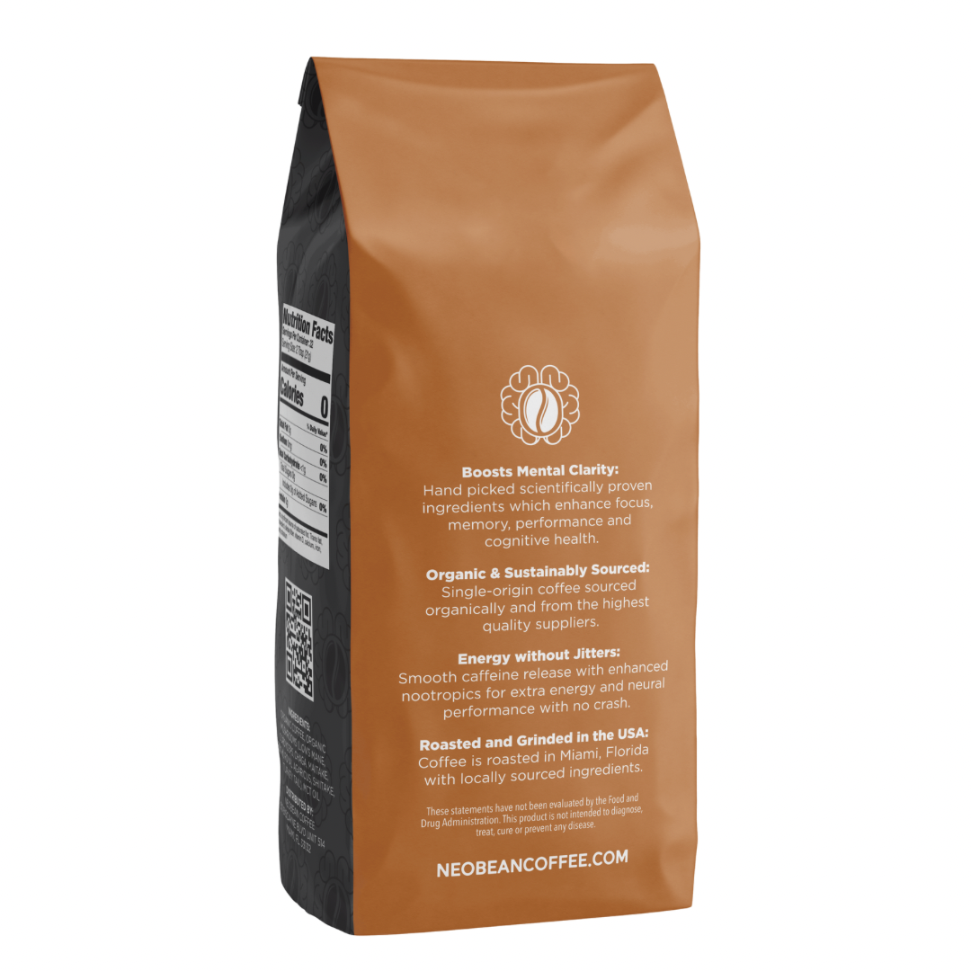 Neobean Cerebro Blend - Mushroom Coffee - Specialty Coffee with 8 Adaptogens