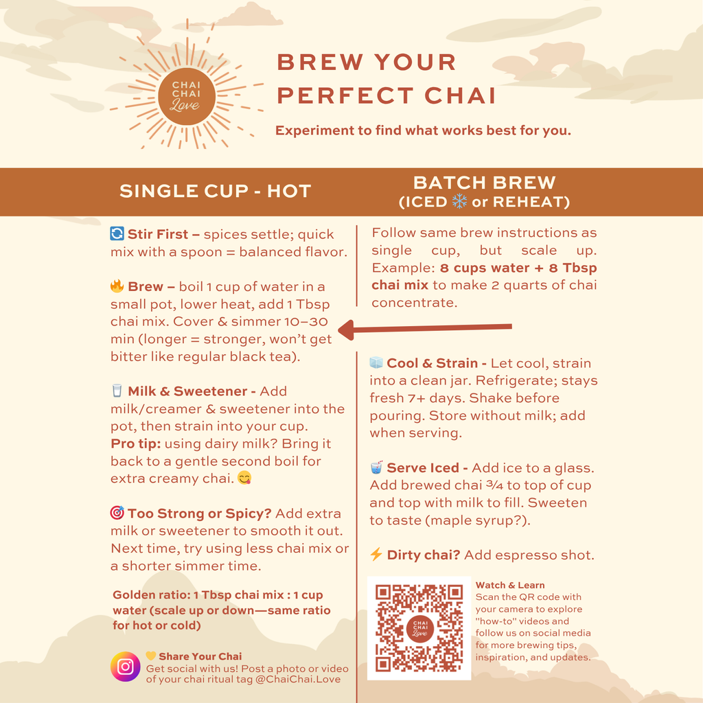 Chai Chai Love Mushroom Chai (Caffeine-Free)