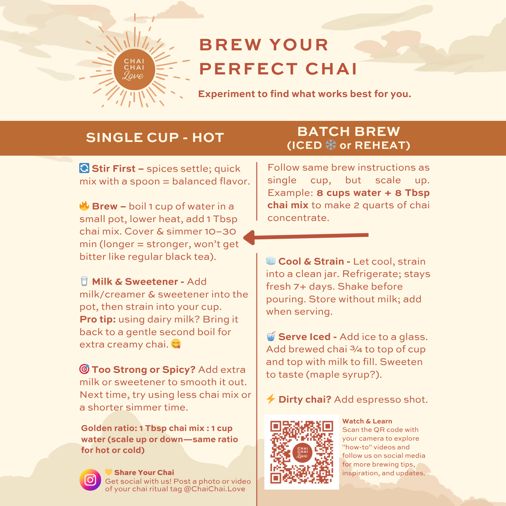 Chai Chai Love Mushroom Chai (Caffeine-Free)