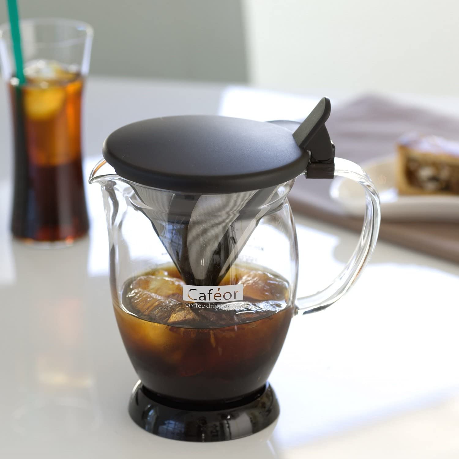 Hario Caféor Coffee Dripper 300ml (10oz) - Iced Coffee Maker at Home, Office
