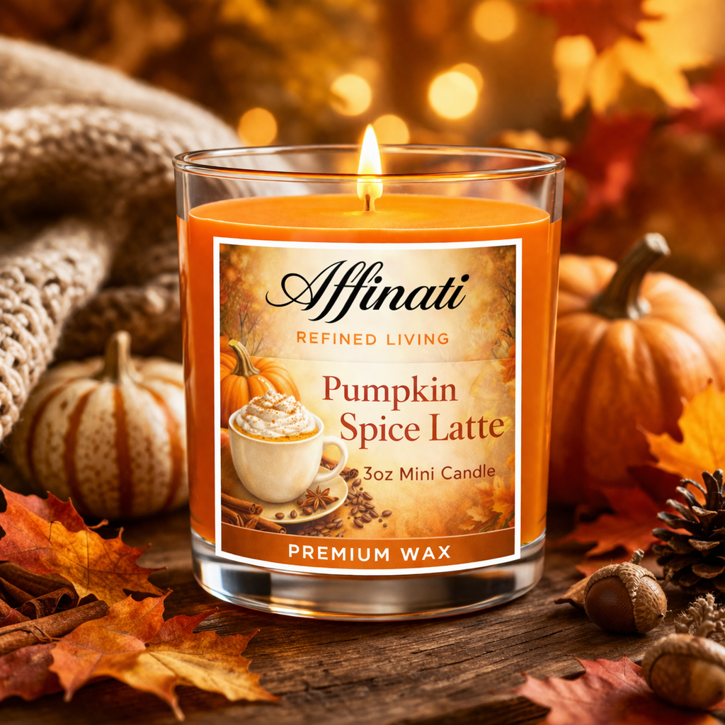 Pumpkin Spice Latte Mini Candle