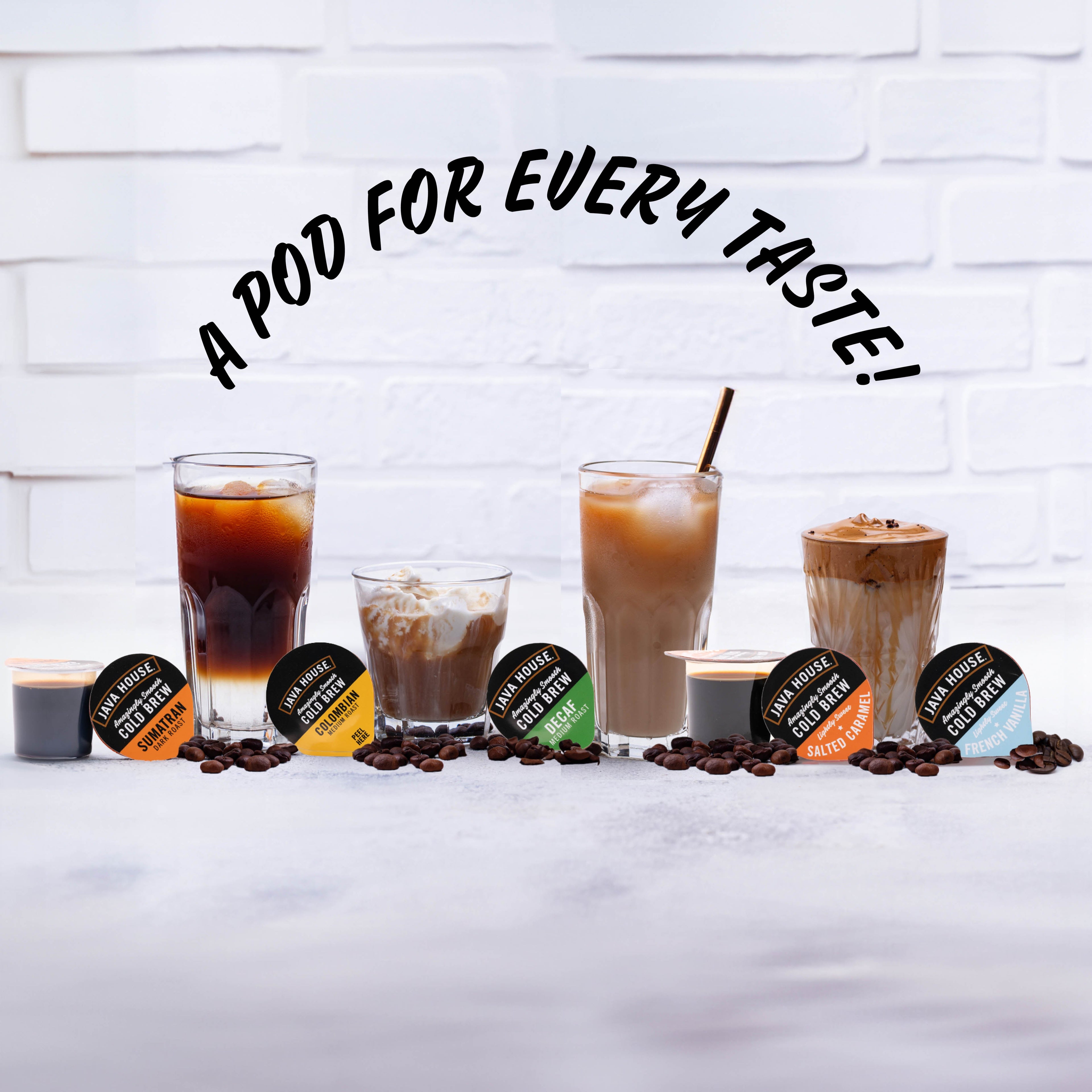 Cold Brew Coffee Pods - Salted Caramel - Lightly Sweet