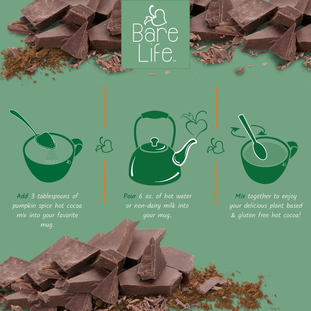 Dairy Free Pumpkin Spice Hot Cocoa Mix | 10 Serving Stand Up Pouch | Gluten Free, Vegan, Organic