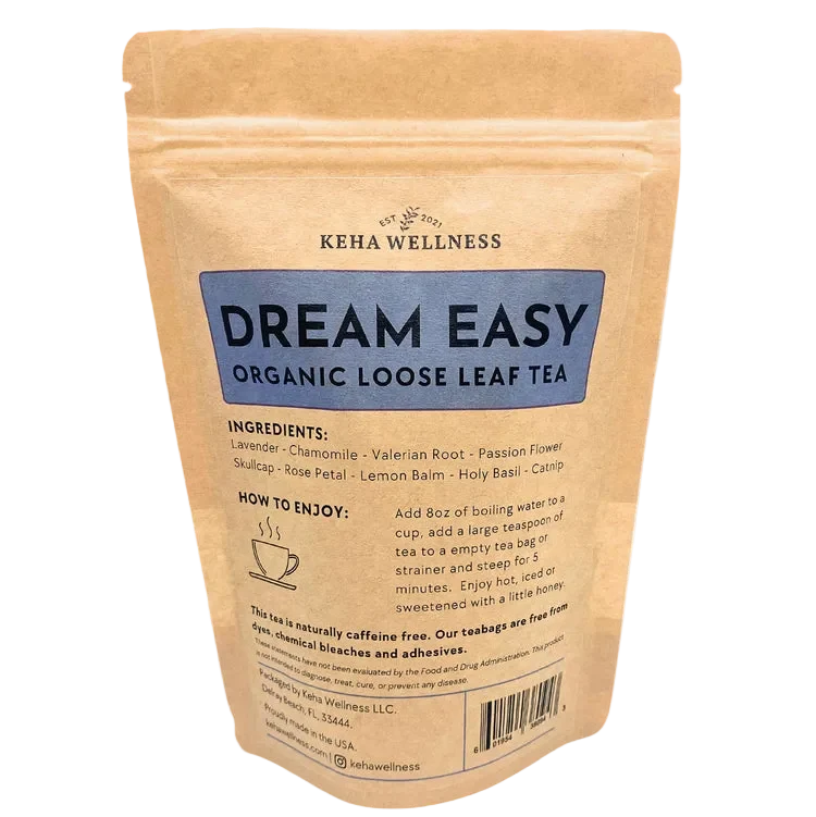 Dream Easy Loose Leaf — Evening Herbal Tea | Chamomile, Valerian & Lavender Blend