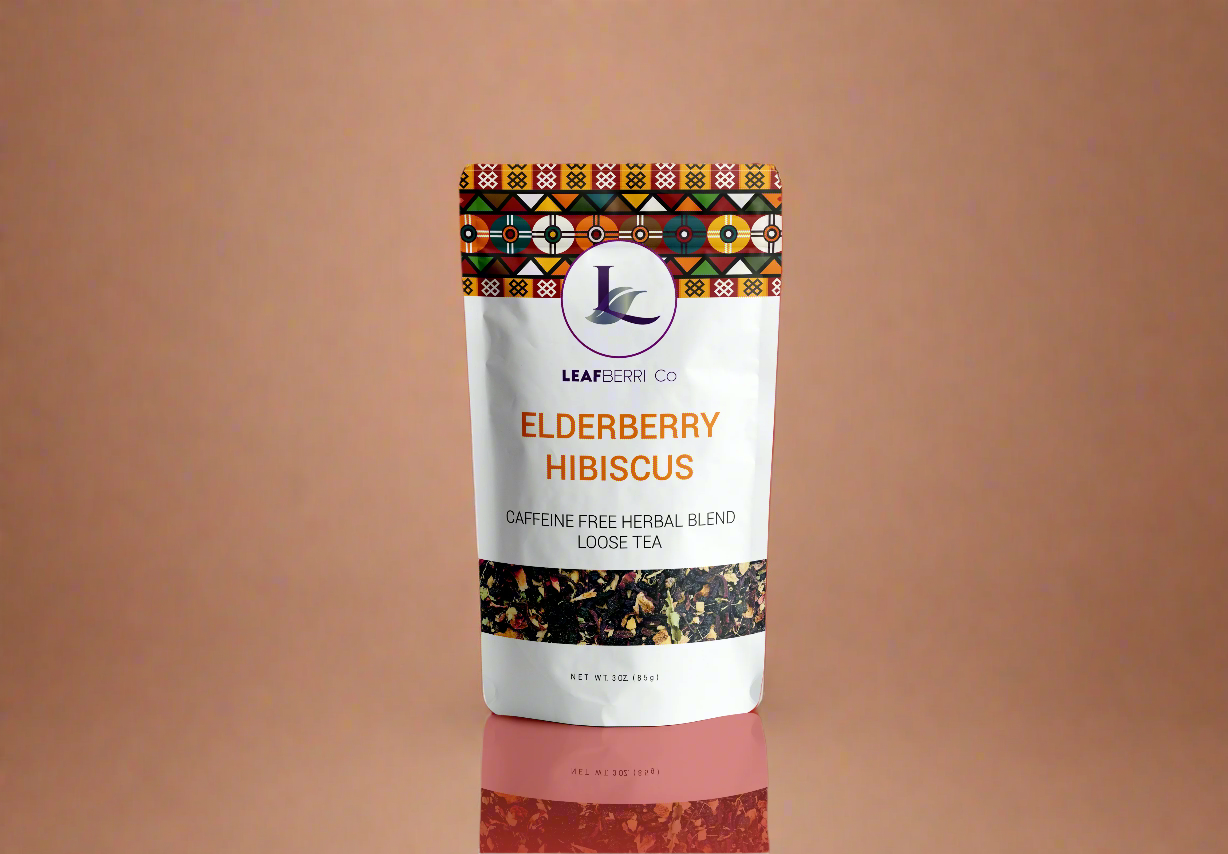 Elderberry Hibiscus  Caffeine Free Loose Tea