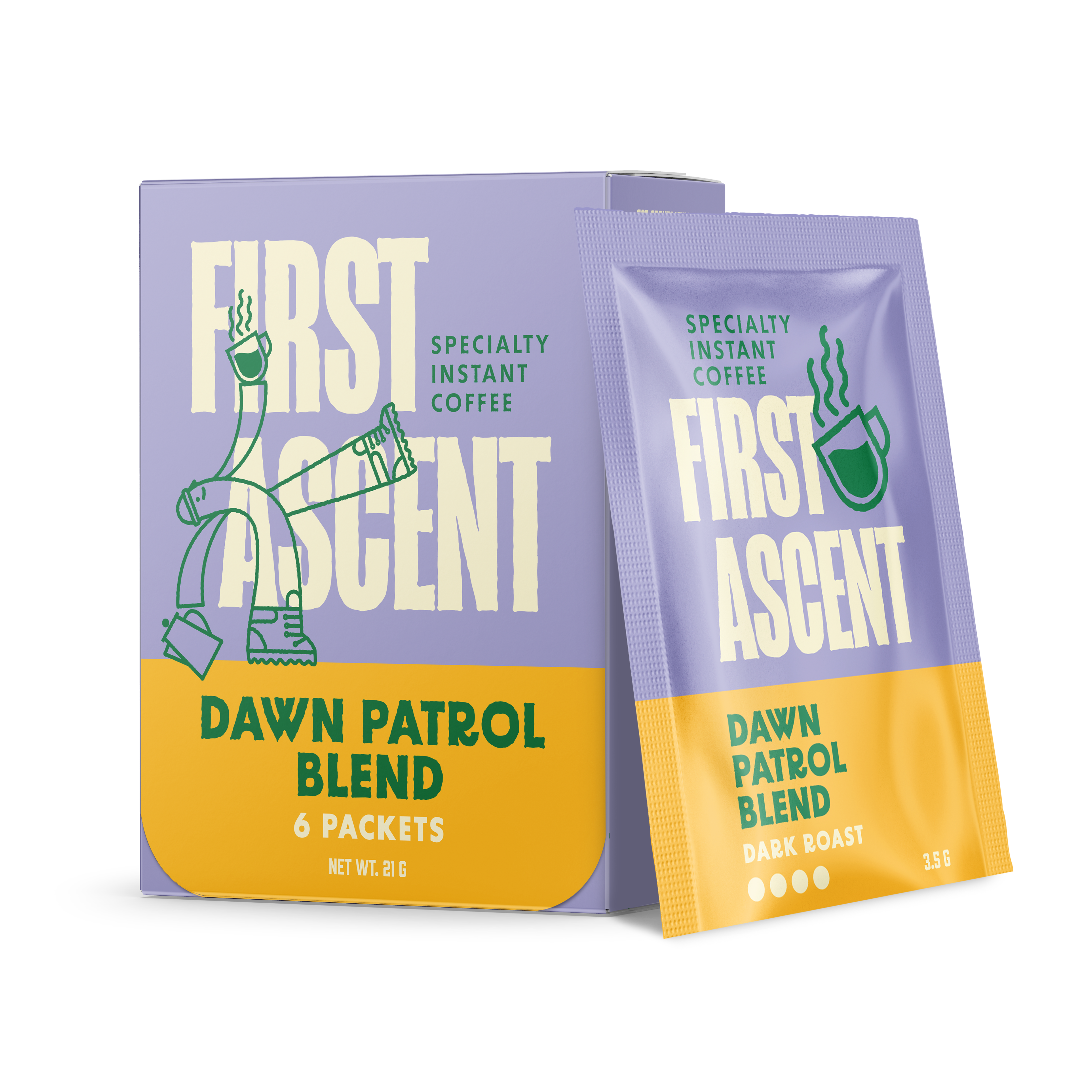 Dawn Patrol Dark Roast Instant Coffee 6-Packets