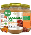 Chaga & Reishi Mushroom Sea Moss Gel (16oz) – Heart, Immune & Detox Support