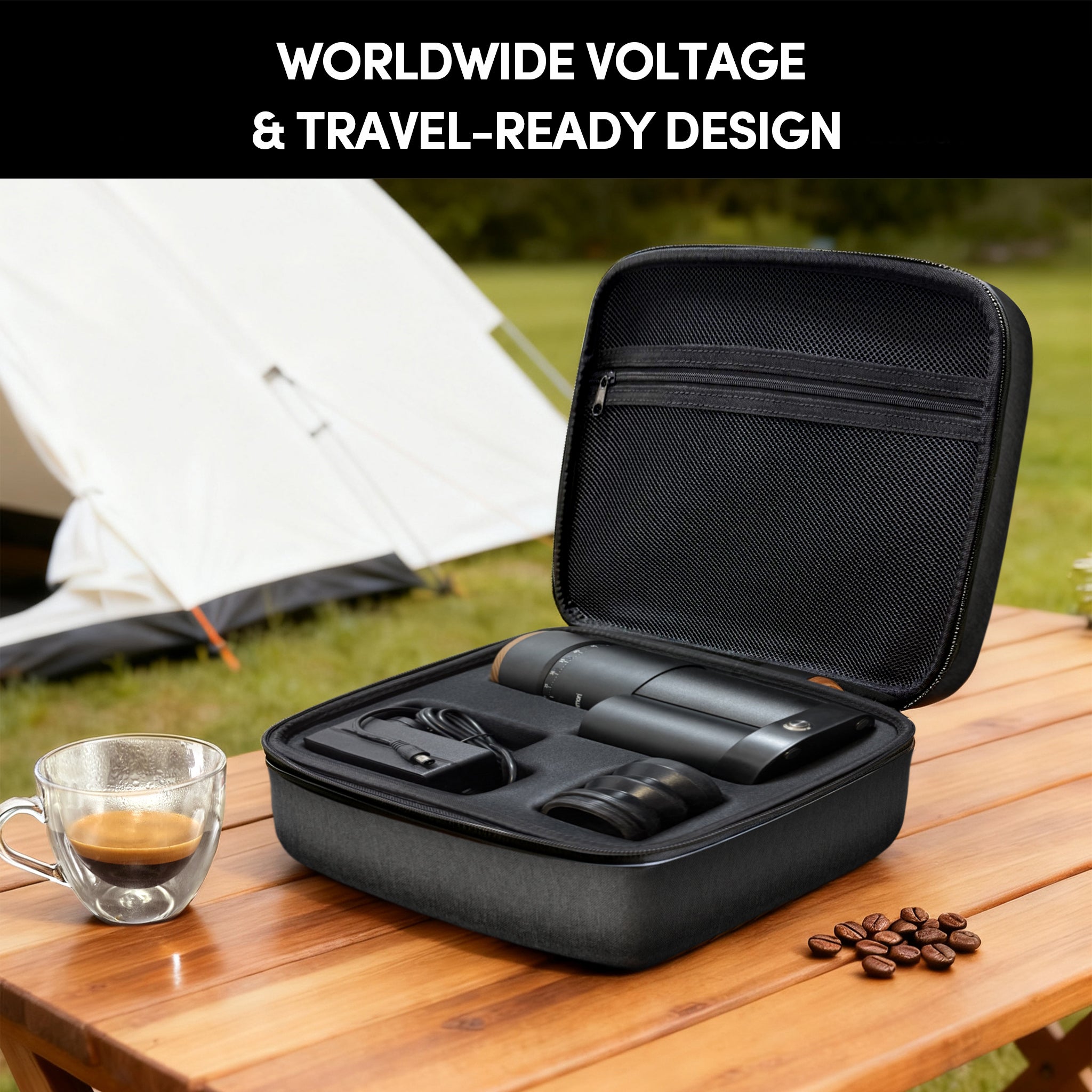 Geimori T38 Plus Electric Coffee Grinder | Portable Plug-in Grinder