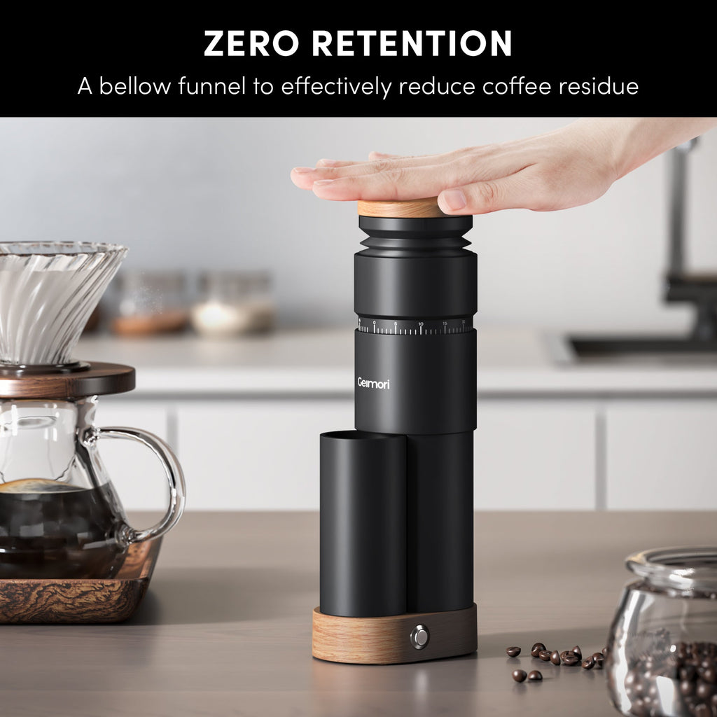 Geimori T38 Plus Electric Coffee Grinder | Portable Plug-in Grinder