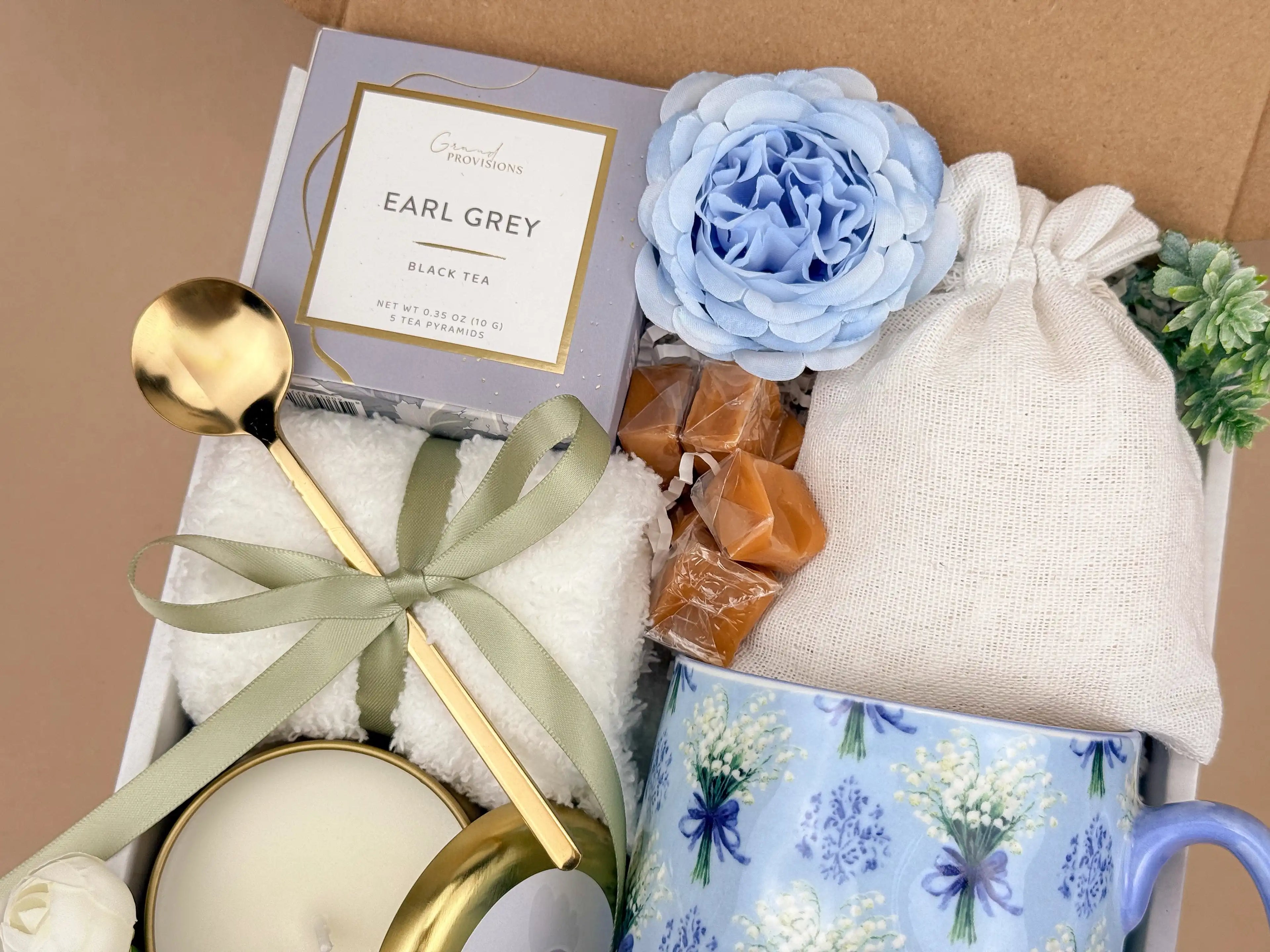 Comfort Gift Basket – Cozy Mug and Socks