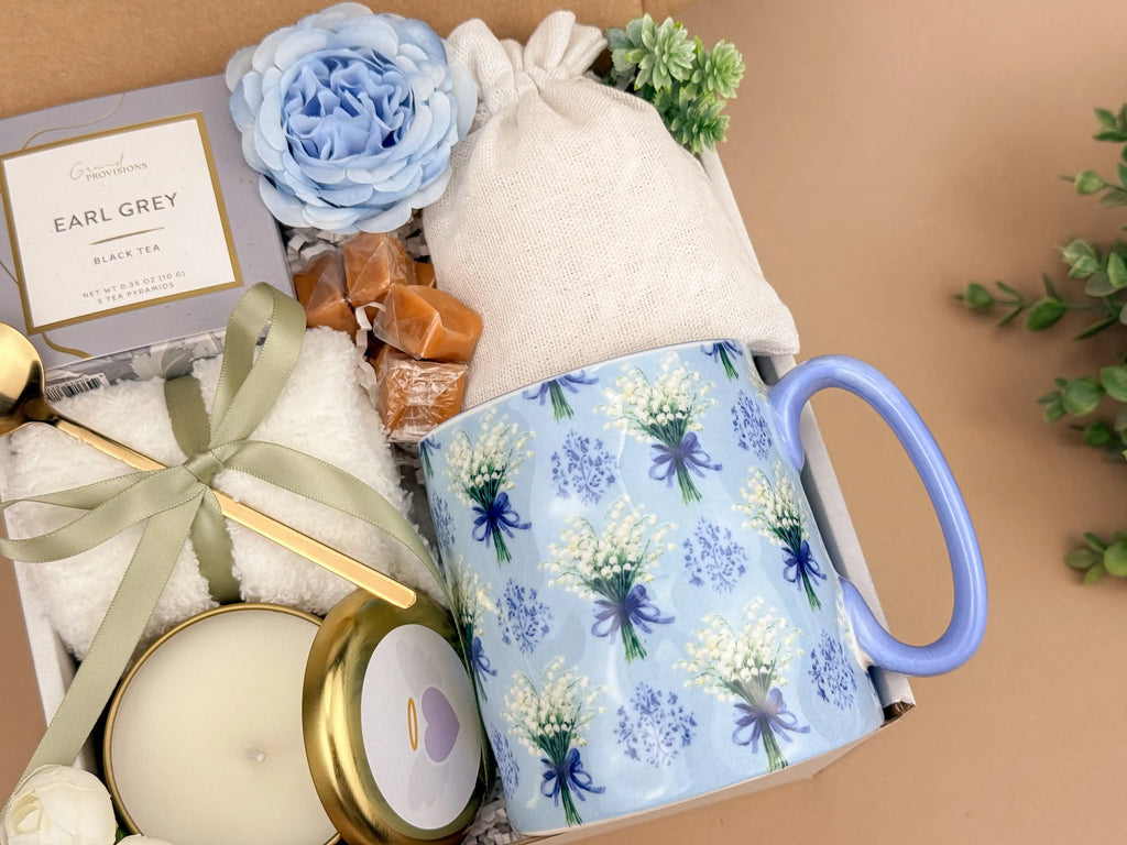 Comfort Gift Basket – Cozy Mug and Socks