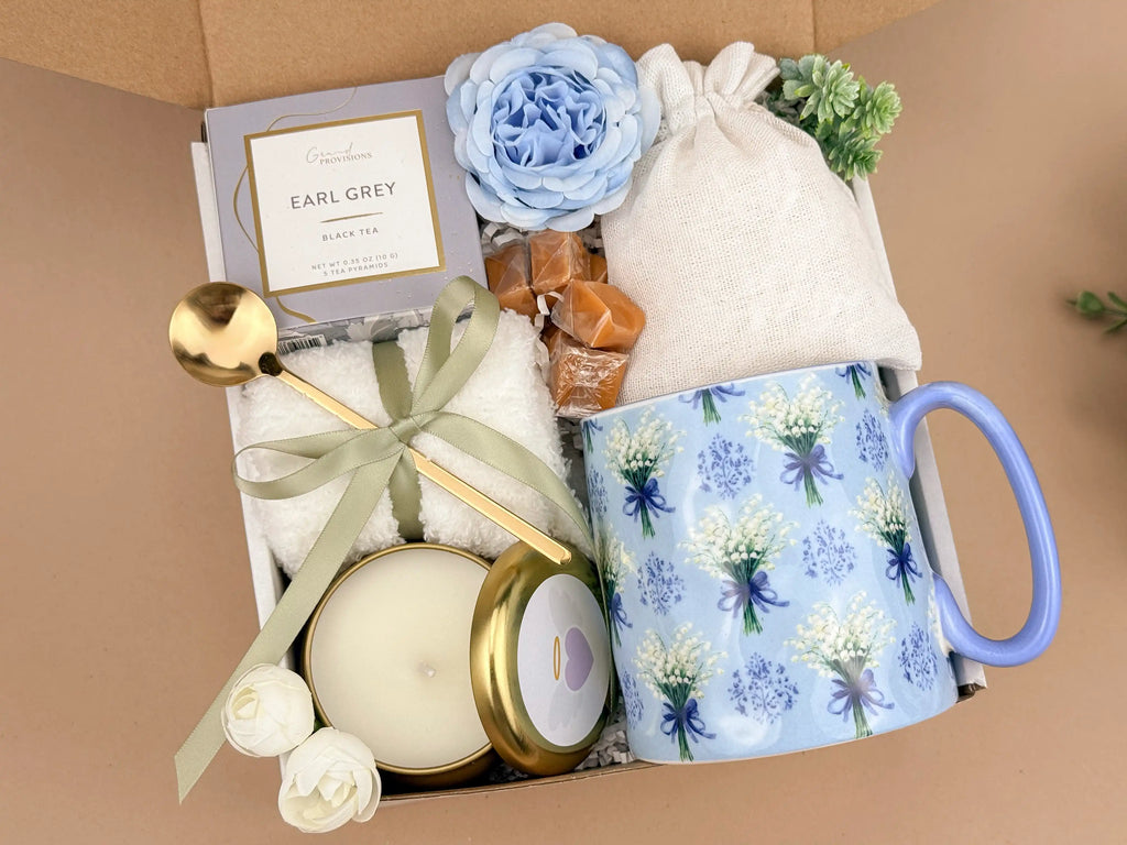 Comfort Gift Basket – Cozy Mug and Socks