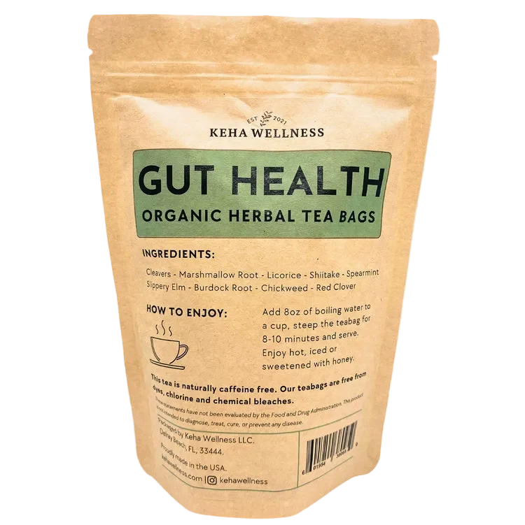 Soothing Gut Tea Bags — Slippery Elm & Marshmallow | Organic Herbal Tea