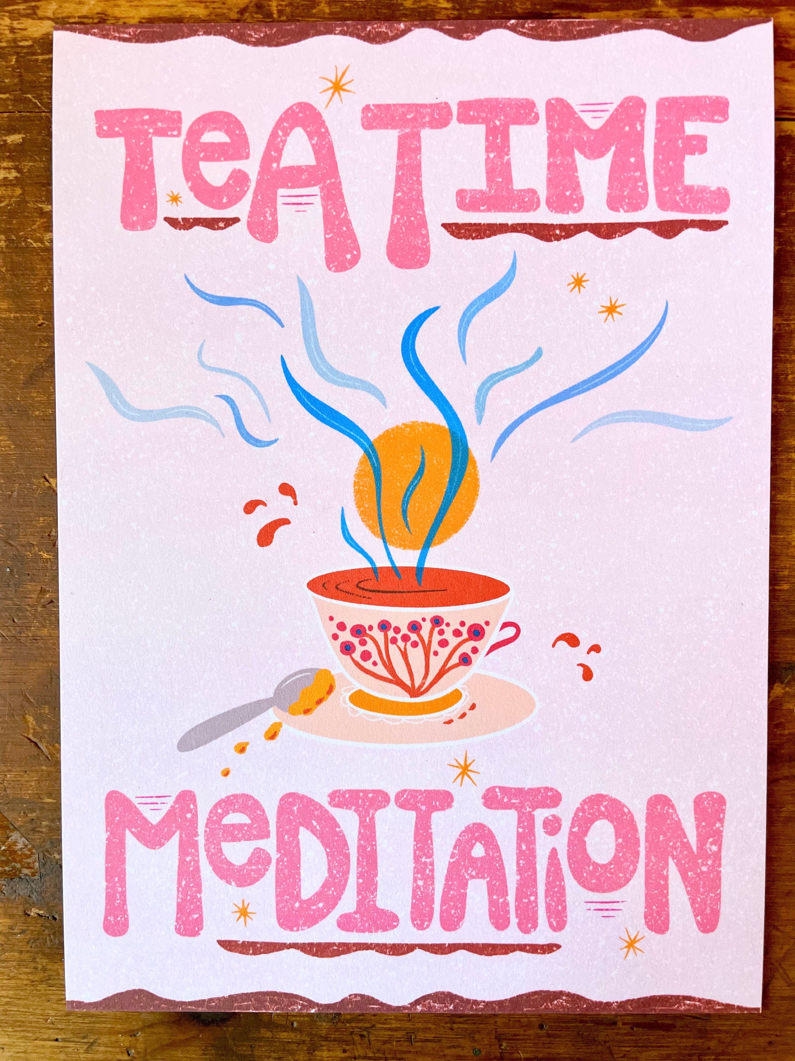 "Delightful Spice" Organic Tea Gift Set w. Pocket Mindfulness Journal & Honey (Sip & Relax)