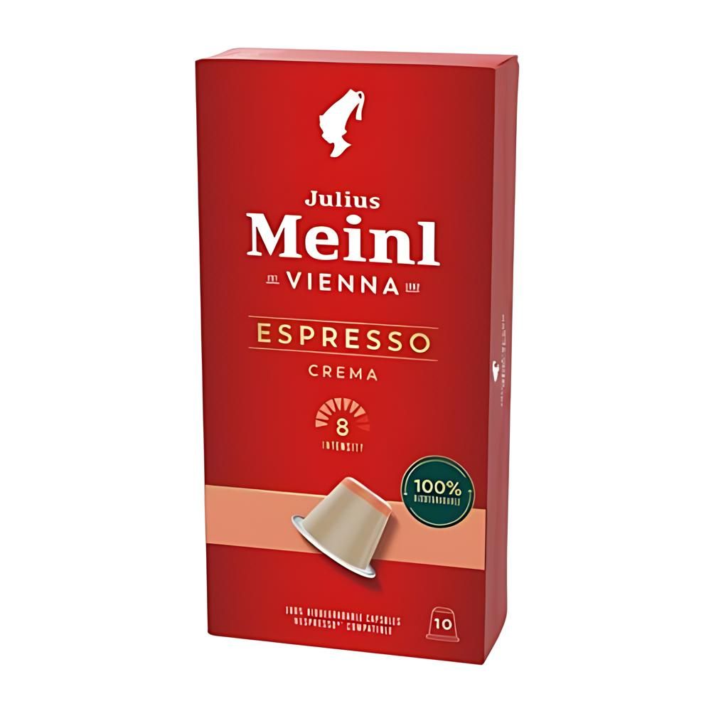 Julius Meinl Espresso Crema Coffee Biodegradable Capsules 10ct