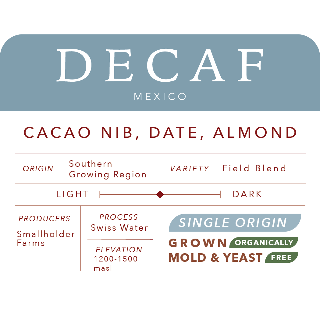 Swiss Water Decaf | Verified Pure