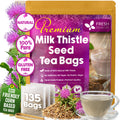 Premium Milk Thistle Tea Bags, 100% Natural & Pure from Milk Thistle Seeds. Milk Thistle Seed Herbal Tea. Milk Thistle Seed Tea. Made with Natural Material Tea Bags. No Sugar, No Caffeine, No Gluten, Vegan.