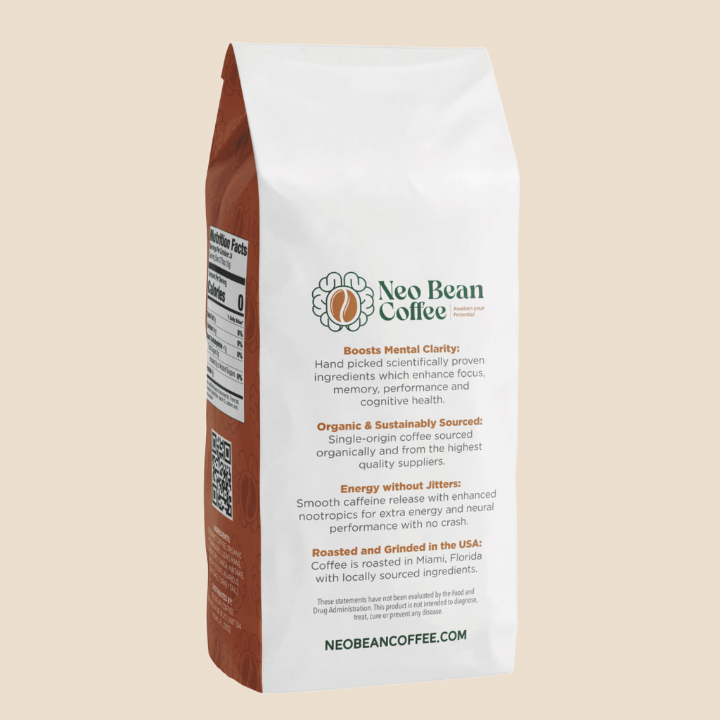 Neobean Cerebro Blend - Mushroom Coffee - Specialty Coffee with 8 Adaptogens