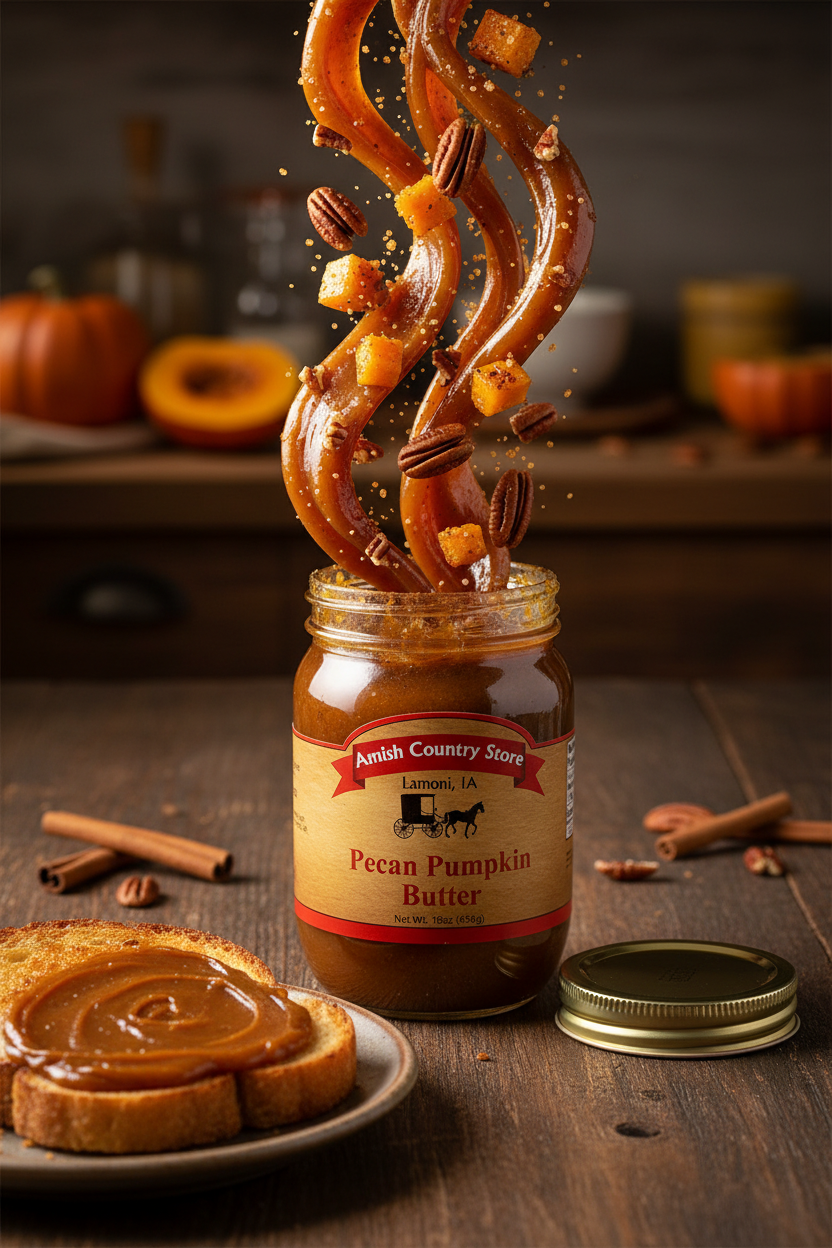 Pecan Pumpkin Butter | Spiced Pumpkin & Pecan Spread | 16 oz