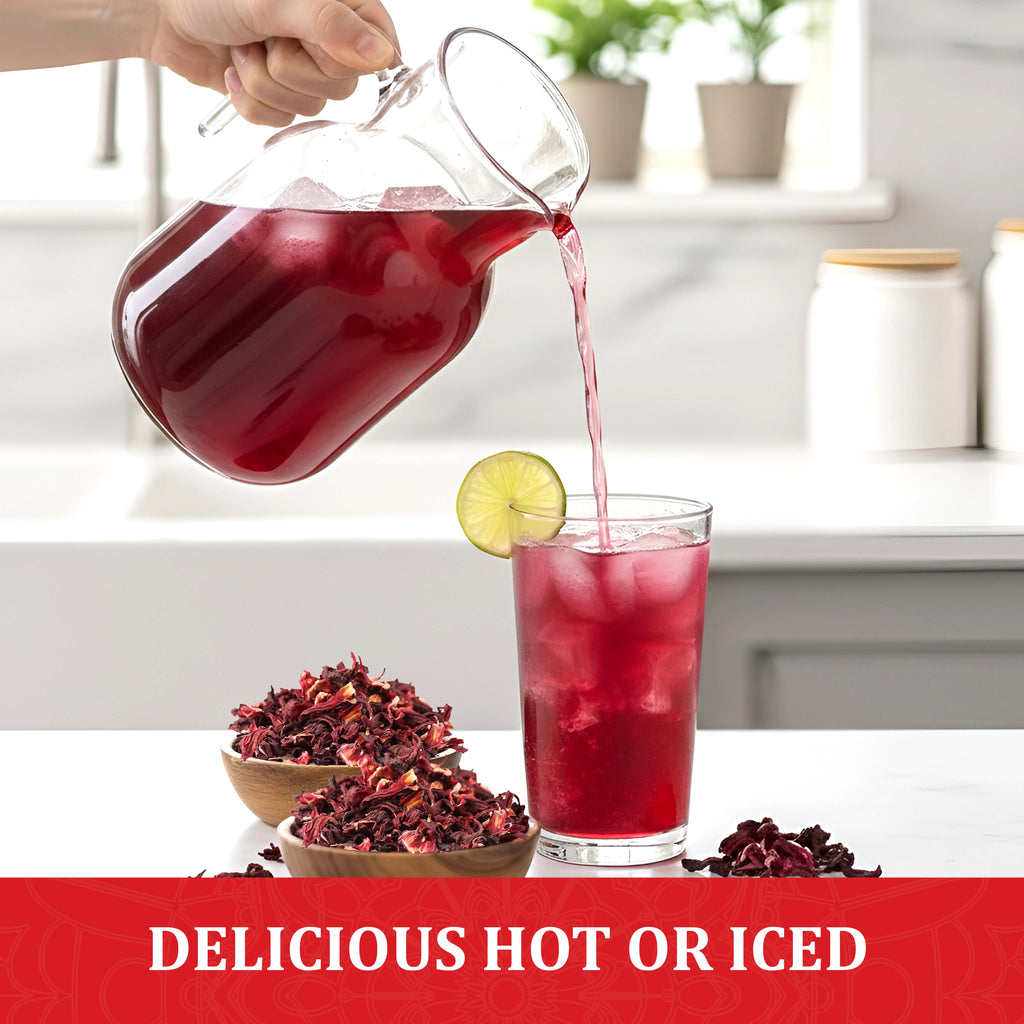 Dried Hibiscus Flowers 5 oz – Loose Leaf Hibiscus Tea | Akshit