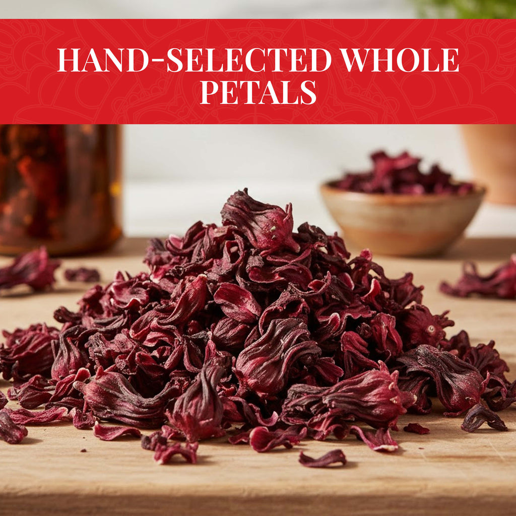 Dried Hibiscus Flowers 5 oz – Loose Leaf Hibiscus Tea | Akshit