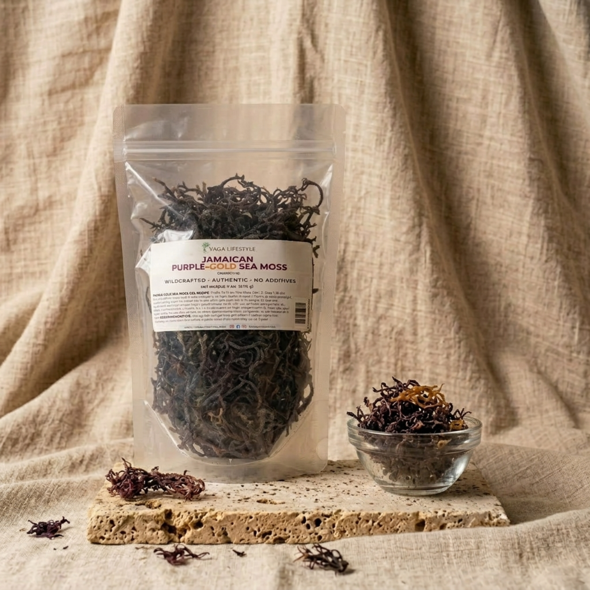 Jamaican (Thick) Purple-Gold Irish Sea Moss