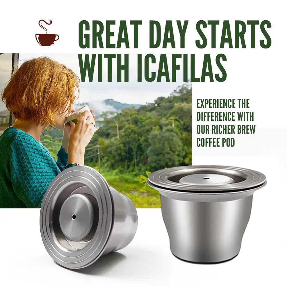 Reusable Pods for Reusable Stainless Steel Capsule Crema For Espresso Coffee Filters Reusable Pods Coffee Accessories