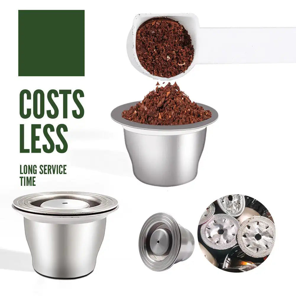 Reusable Pods for Reusable Stainless Steel Capsule Crema For Espresso Coffee Filters Reusable Pods Coffee Accessories