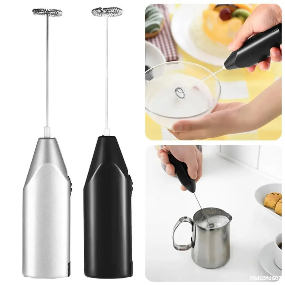 Handheld Electric Milk Frother, Wireless Mini Whisk and Mixer for Coffee, Cappuccino Maker, Kitchen Blender and Stirrer Tool