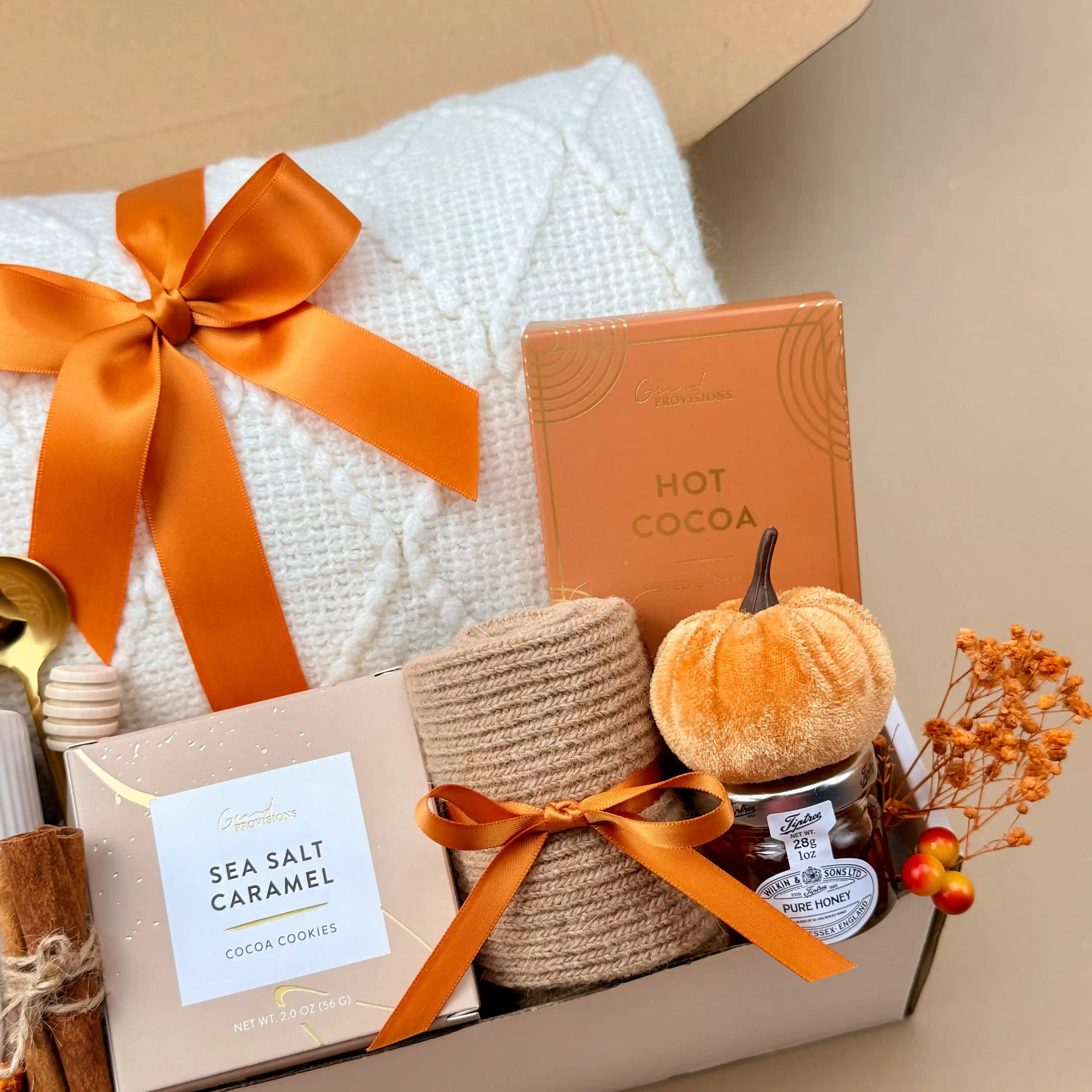 Autumn Cozy Comfort Get Well Gift Basket for Women