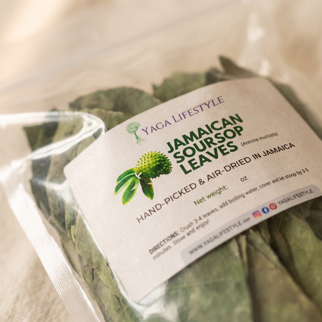 Jamaican Soursop Leaves (Hand-picked, Air-dried whole leaves)