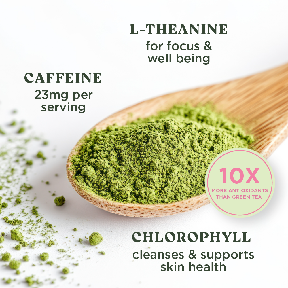 Harmony Matcha Strawberry, Premium Shade-Grown Japanese Matcha, Sweetened with Organic Sugar, 20 Servings