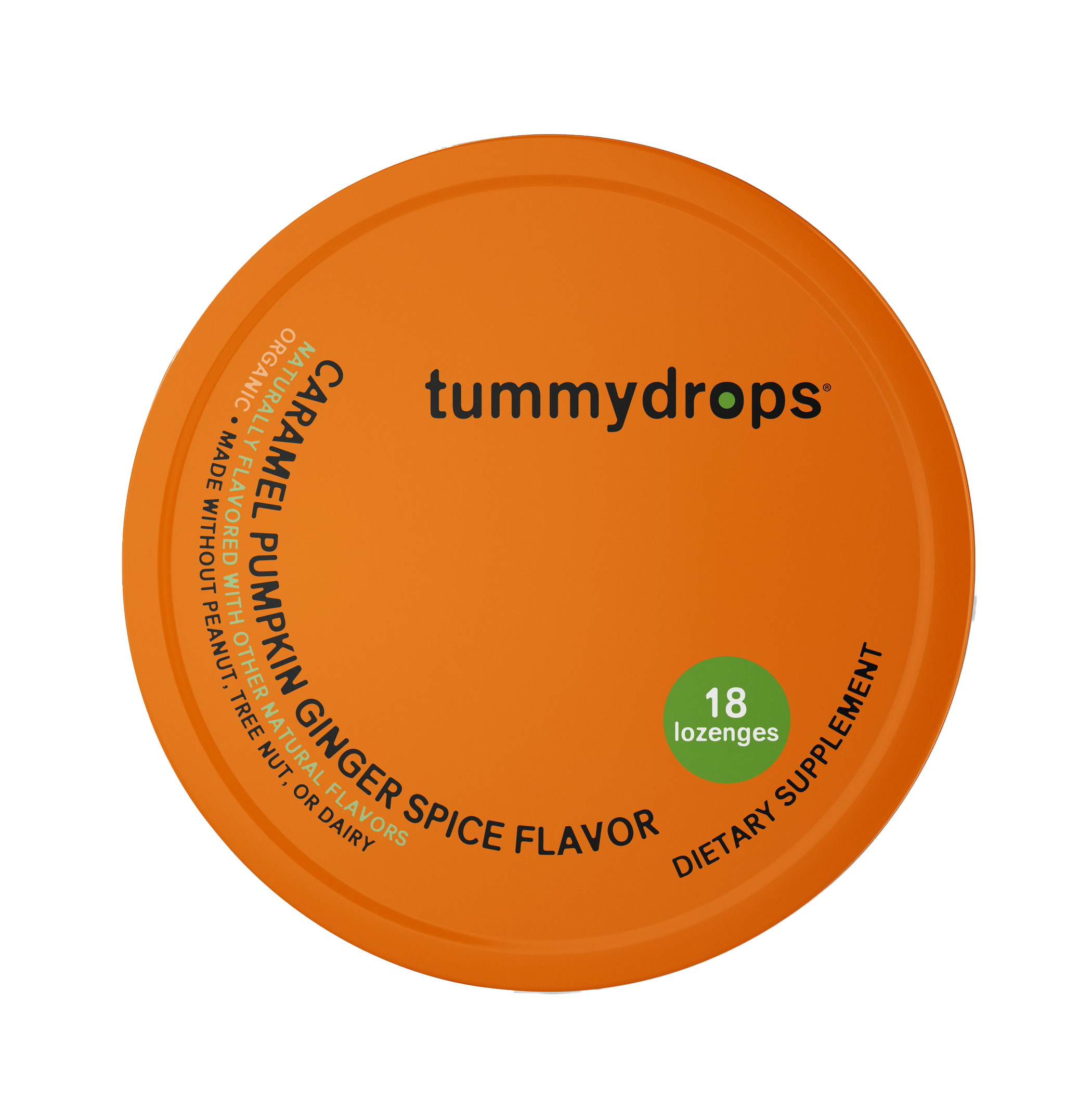 Organic Ginger Caramel Pumpkin Tummydrops, 18 ct