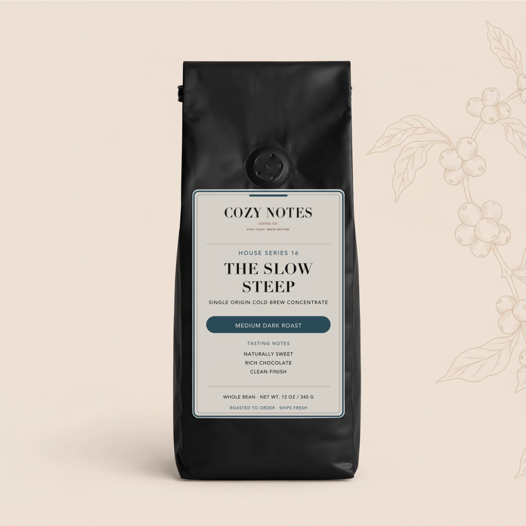 Cozy Notes The Slow Steep — Single Origin Cold Brew Coffee, Medium-Dark Roast