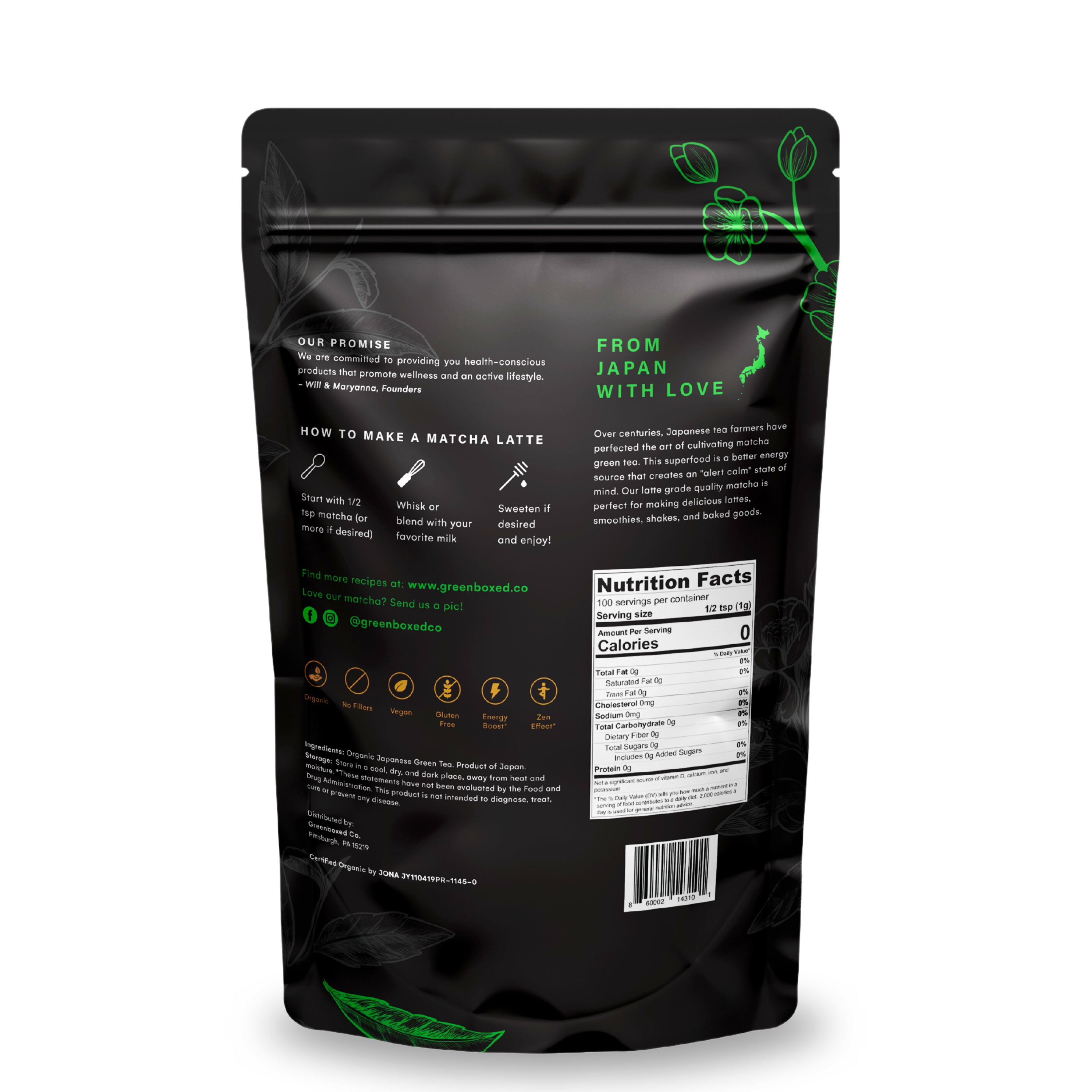 Latte Grade Matcha — 3.52 oz.