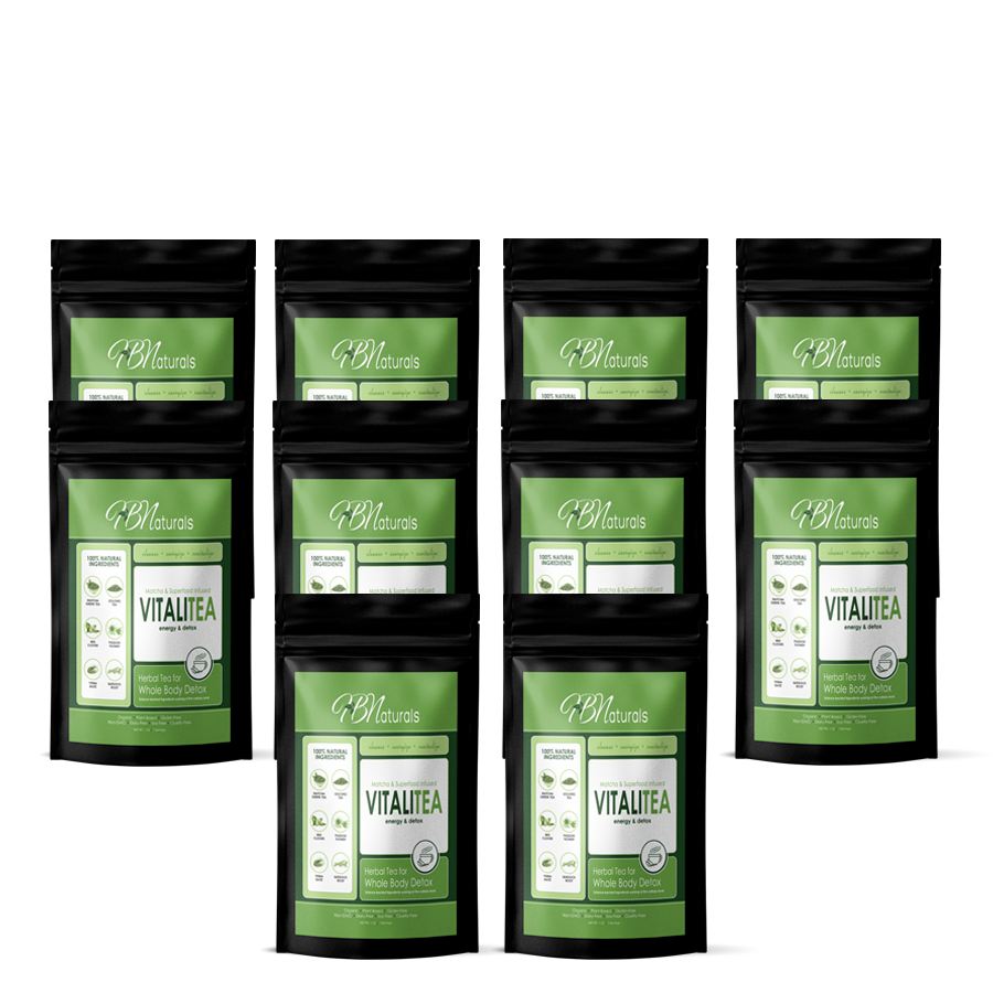 VitaliTea Organic Whole Body Detox Tea - Lymphatic, Kidney and Liver Support