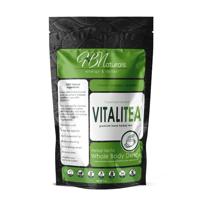 VitaliTea Organic Whole Body Detox Tea - Lymphatic, Kidney and Liver Support