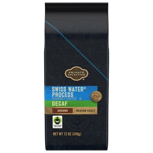 Private Selection Decaf Swiss Water Process Medium Roast Ground Coffee 12 oz
