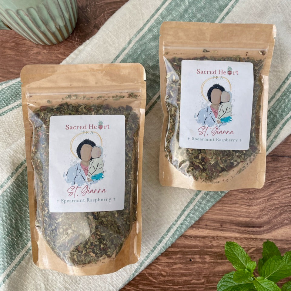 Saint Gianna Molla –Spearmint Tea | Caffeine-Free Wellness Blend