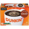 Dunkin Hazelnut Flavored Coffee, 10 Keurig K-Cup Pods
