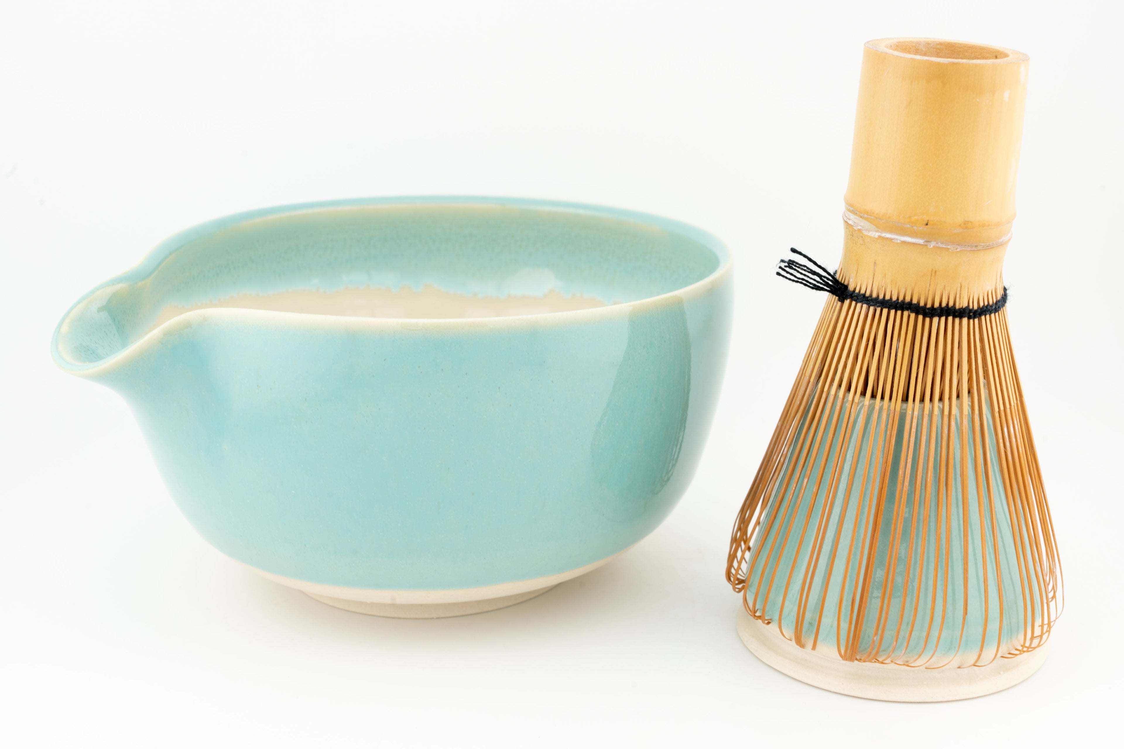Matcha Bowl (Chawan) with matching Whisk Holder